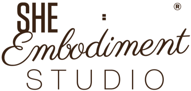 SHE RECOVERS Embodiment Studio Logo SHE RECOVERS Embodiment Studio Logo
